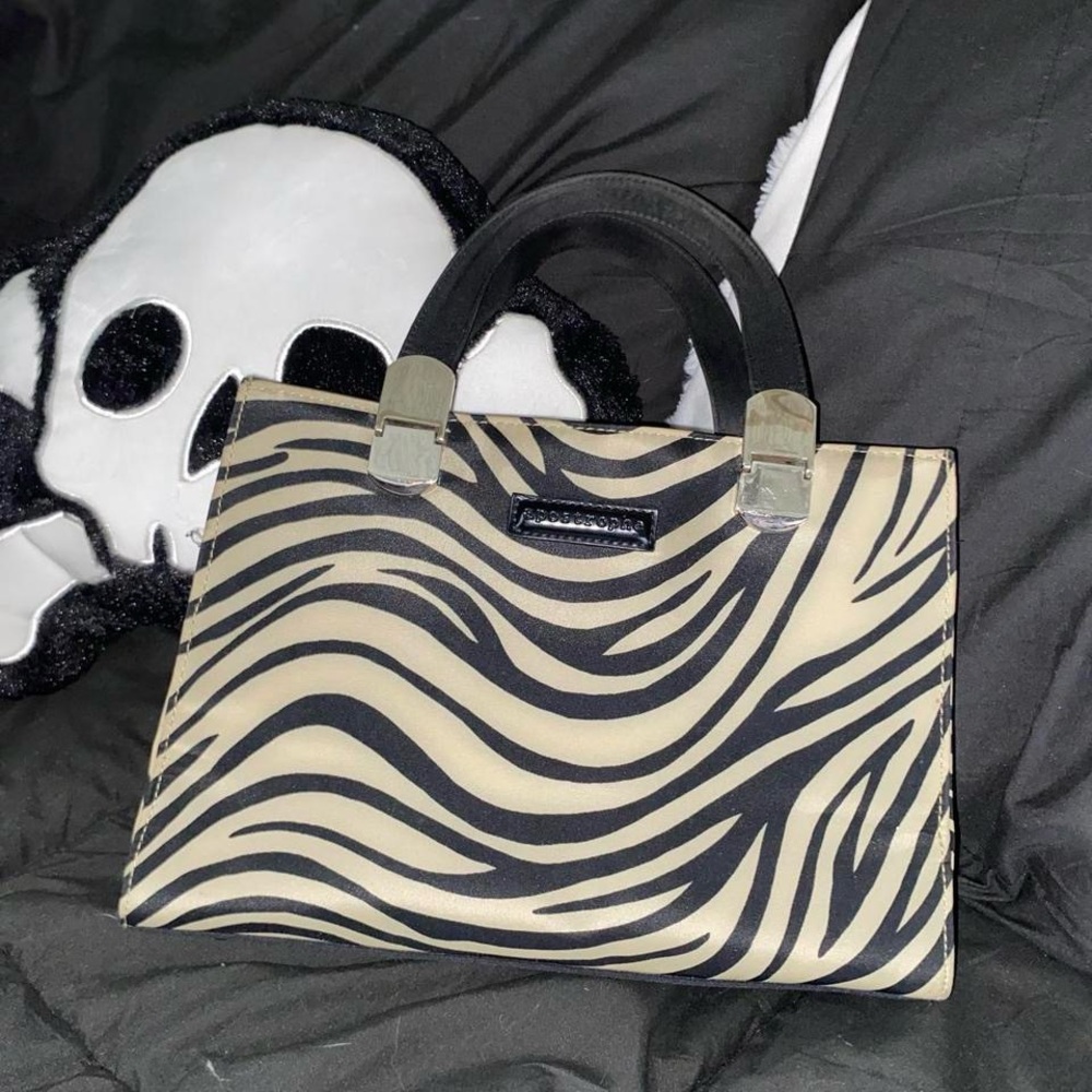 Zebra print bag